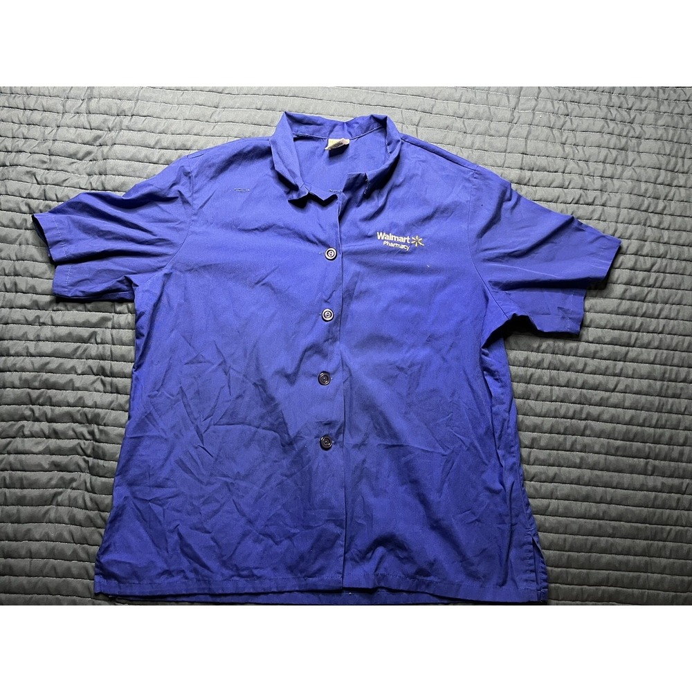 Walmart Pharmacy Associate Uniform Shirt Adult Large Blue Superior Uniform Group